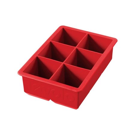 RAZOREDGE King Cube Ice Tray Silicone Candy Apple Red RA32145